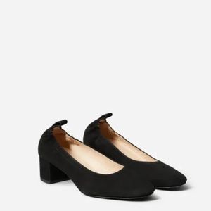 Everlane Day Heel Black Suede